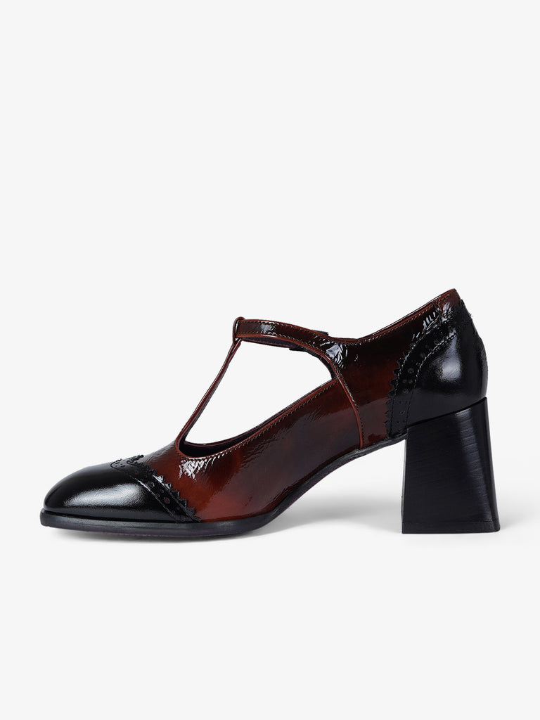 LORENZO MARI mocassini donna mary jane denise 01 vernice nero