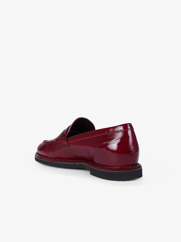 LORENZO MARI mocassini donna luna 01 vernice bordeaux