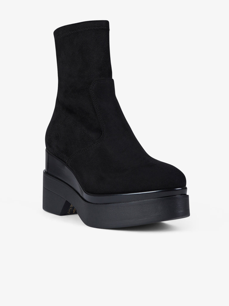 LORENZO MARI tronchetti donna polly 02 suede nero