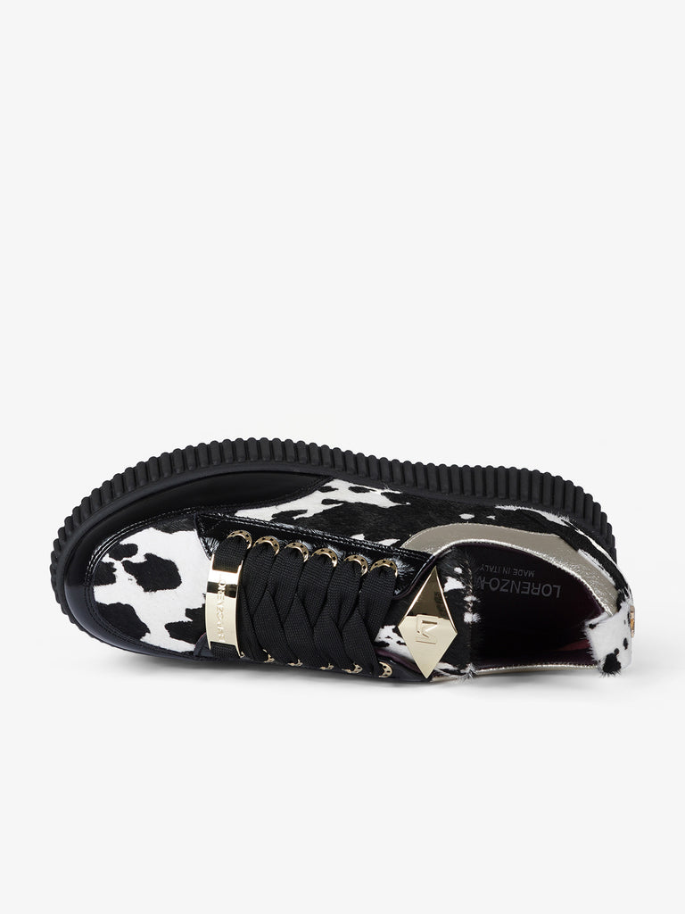 LORENZO MARI scarpe basse donna sally 26 pelle nero