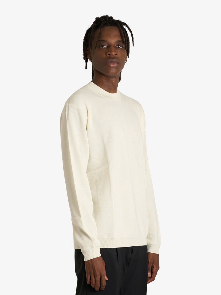 LOW BRAND maglia a maniche lunghe uomo panna lana