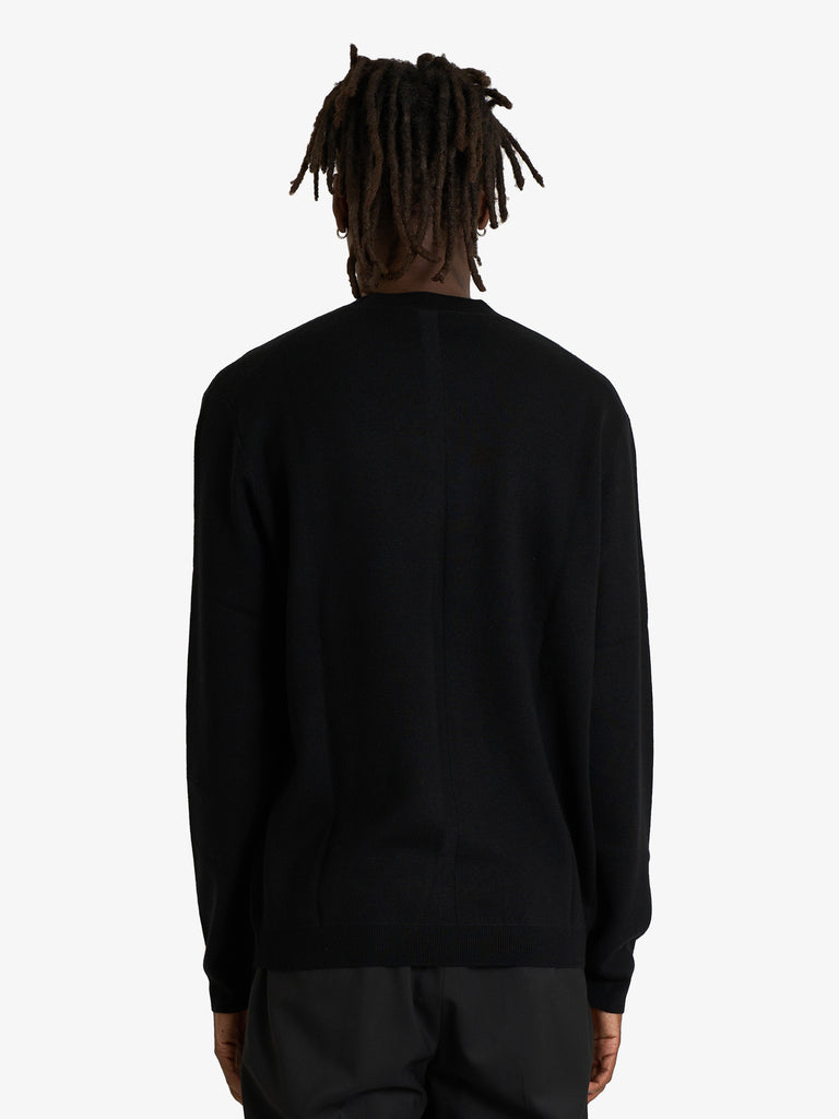 LOW BRAND maglia a maniche lunghe uomo nero lana