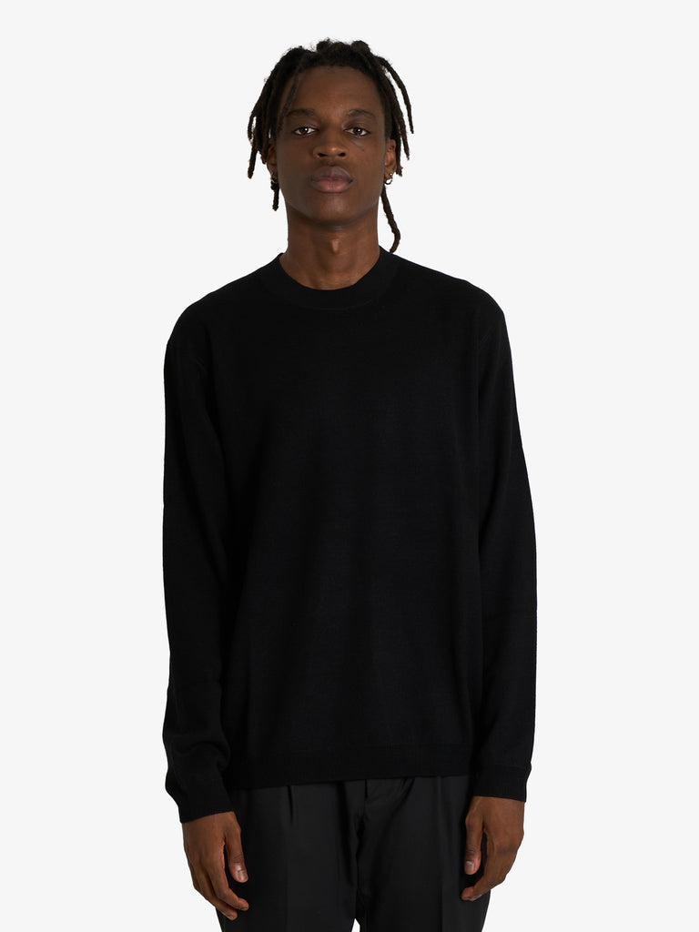 LOW BRAND maglia a maniche lunghe uomo nero lana