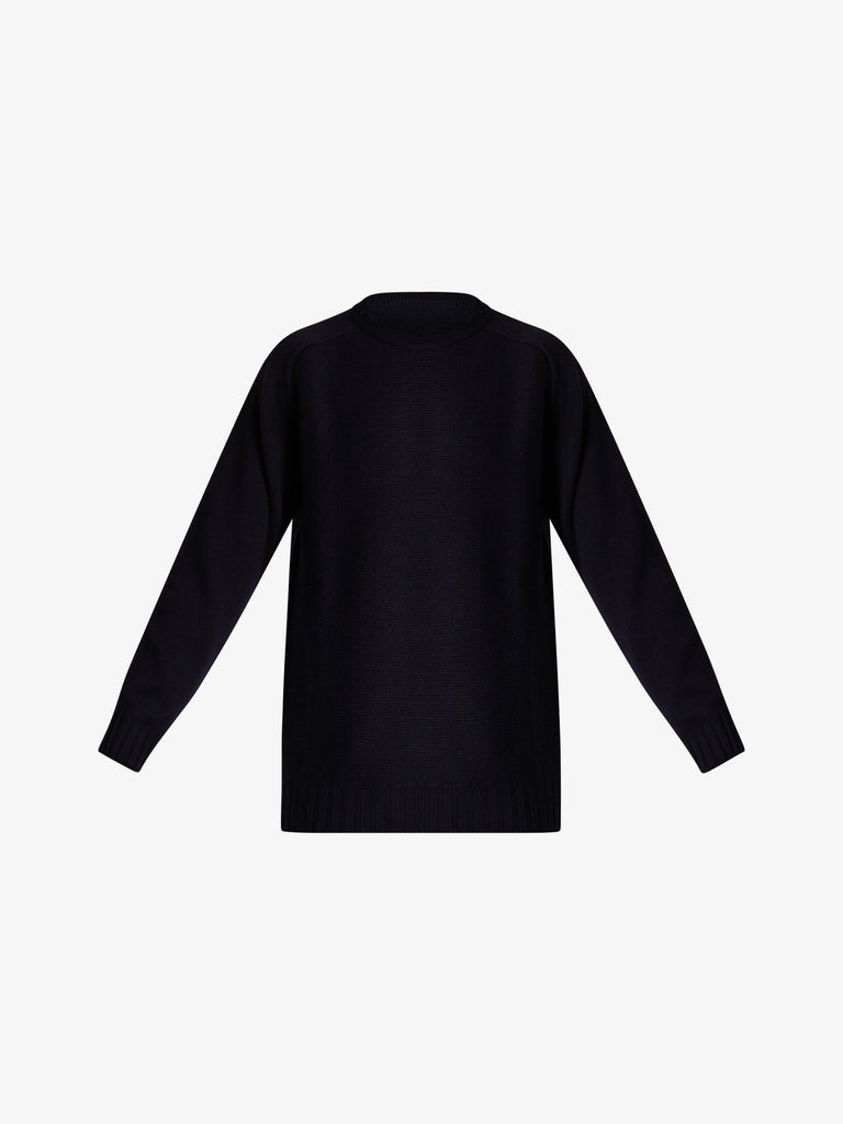 LOW BRAND maglia in lana merino uomo blu