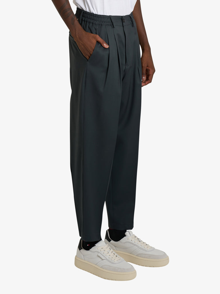 LOW BRAND pantalone zen uomo verde lana