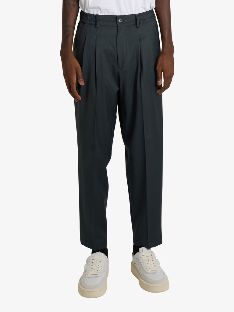 LOW BRAND pantalone zen uomo verde lana