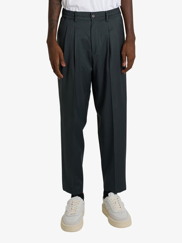 LOW BRAND pantalone zen uomo verde lana