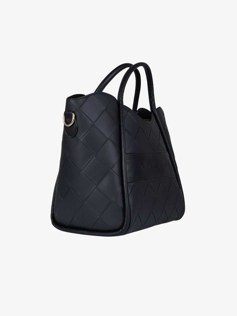 MARC ELLIS borsa a spalla donna basket plait nero