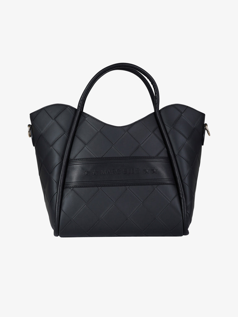 MARC ELLIS borsa a spalla donna basket plait nero