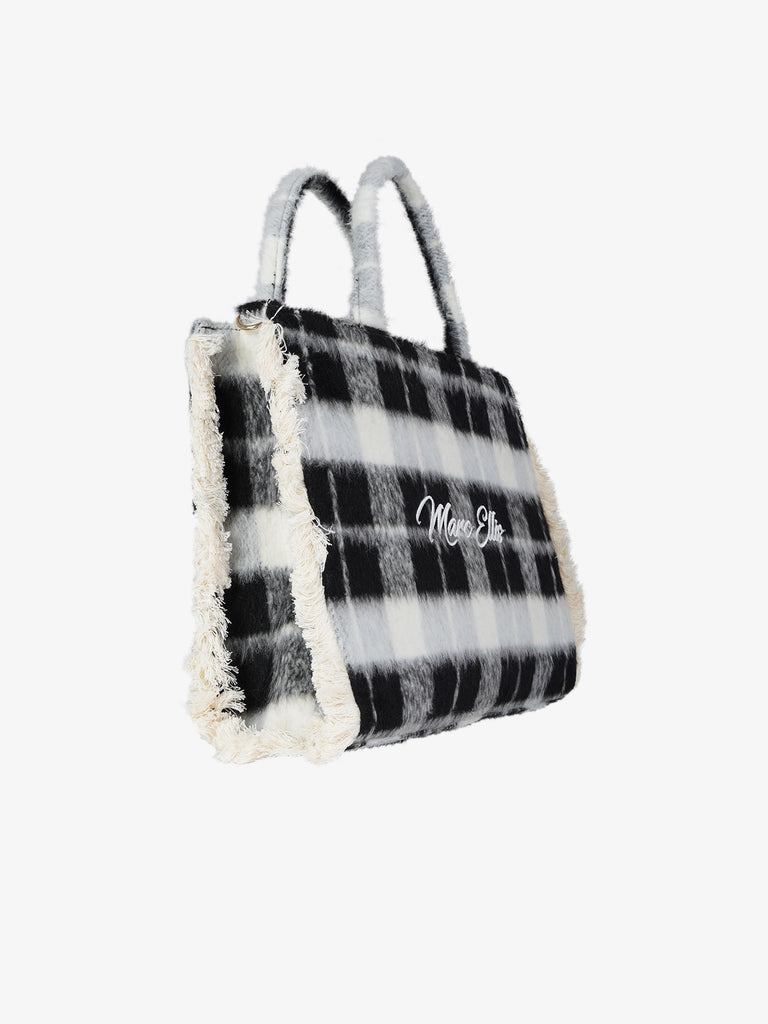 MARC ELLIS borsa a mano donna buby check l nero