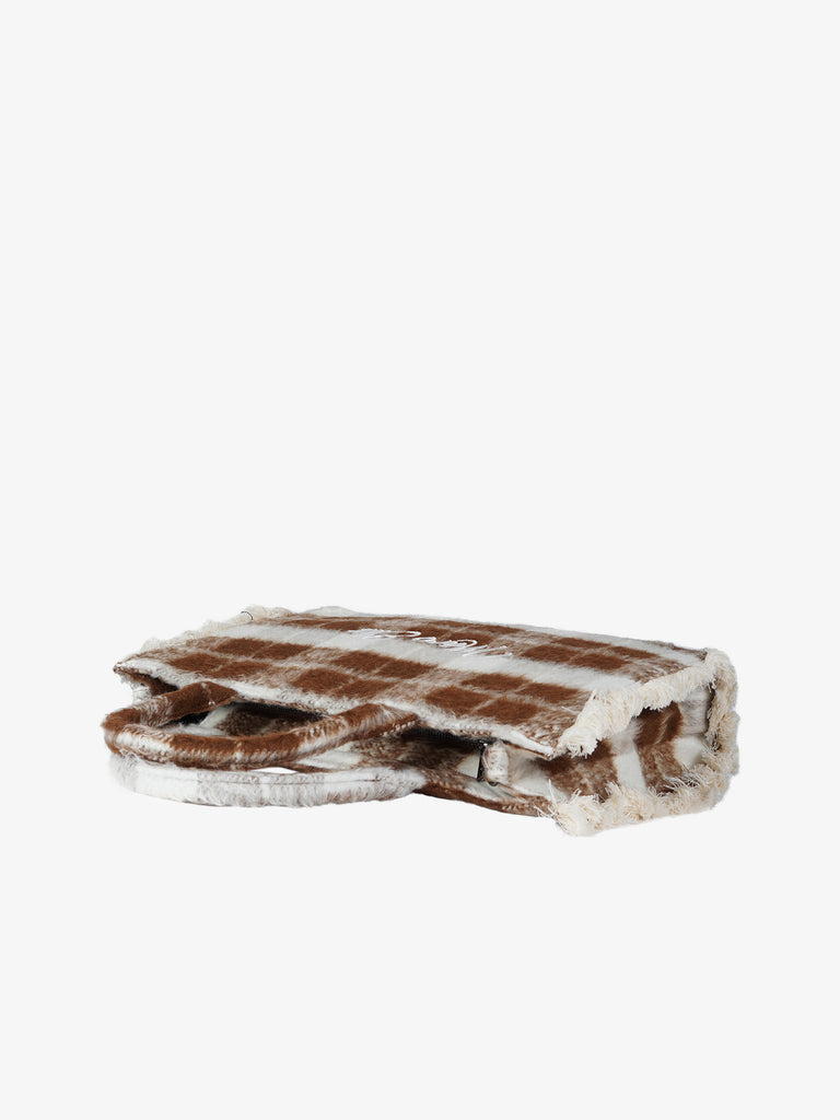 MARC ELLIS borsa a mano donna buby check l marrone