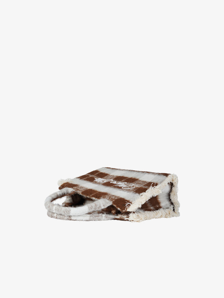 MARC ELLIS borsa a mano donna buby check s marrone