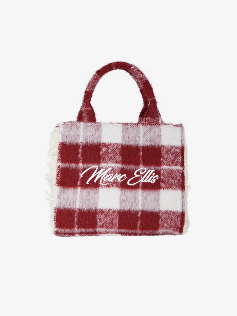 MARC ELLIS borsa a mano donna buby check s rosso