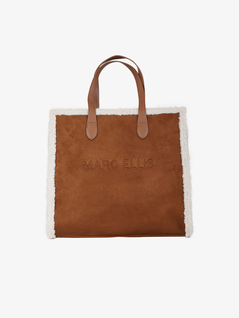 MARC ELLIS borsa a mano donna buby suede l marrone