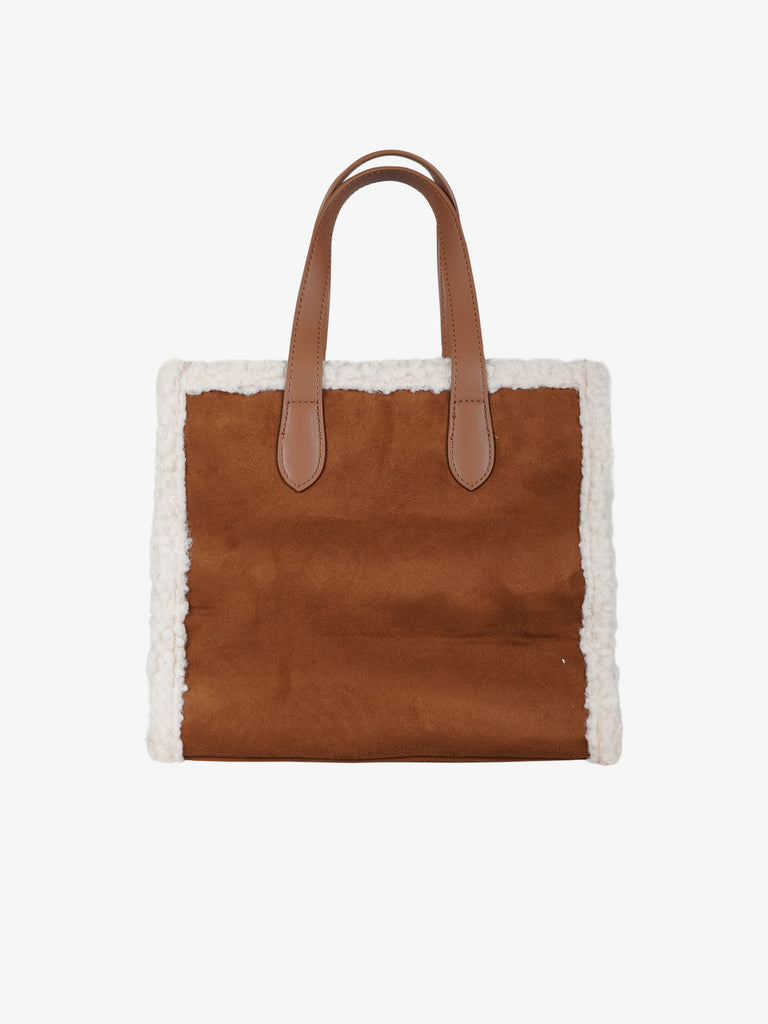 MARC ELLIS borsa a mano donna buby suede m marrone