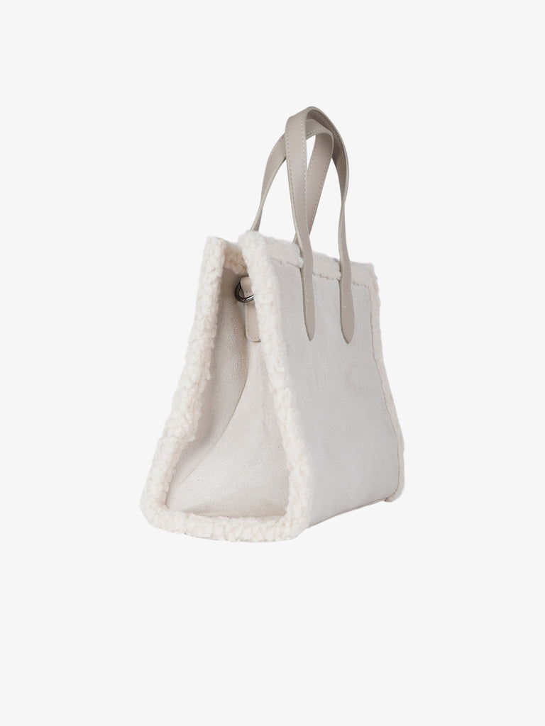 MARC ELLIS borsa a mano donna buby suede m beige
