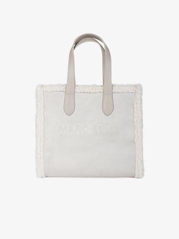 MARC ELLIS borsa a mano donna buby suede m beige