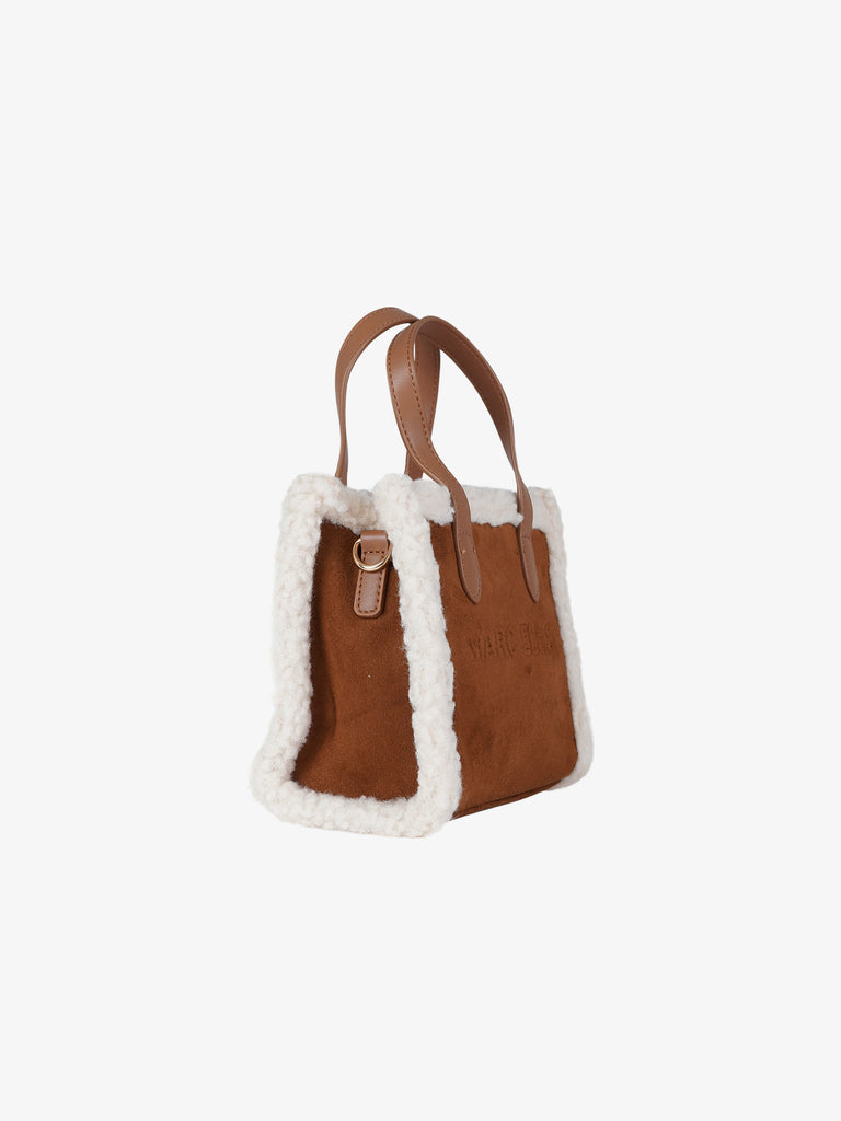 MARC ELLIS borsa a mano donna buby suede s marrone