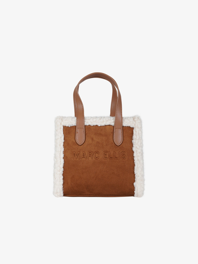 MARC ELLIS borsa a mano donna buby suede s marrone