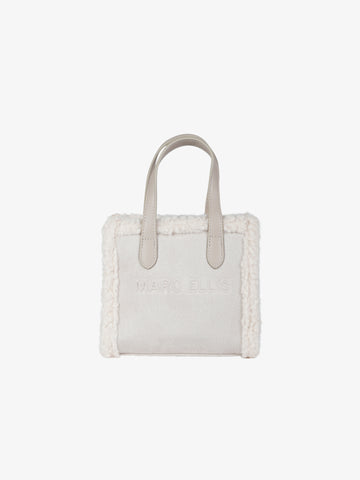 MARC ELLIS borsa a mano donna buby suede s beige