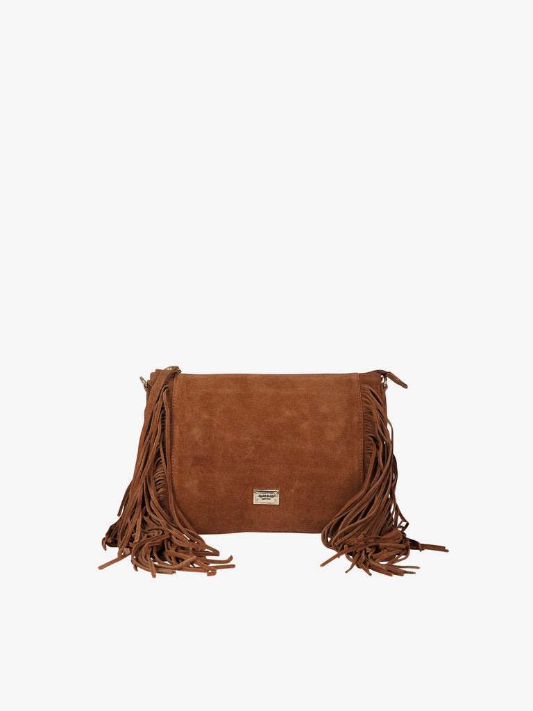 MARC ELLIS borsa a spalla donna calira cm pelle marrone