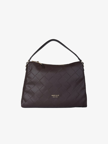 MARC ELLIS borsa a spalla donna cloud tote marrone
