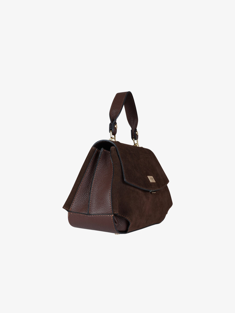 MARC ELLIS borsa a spalla donna deanna cm pelle marrone