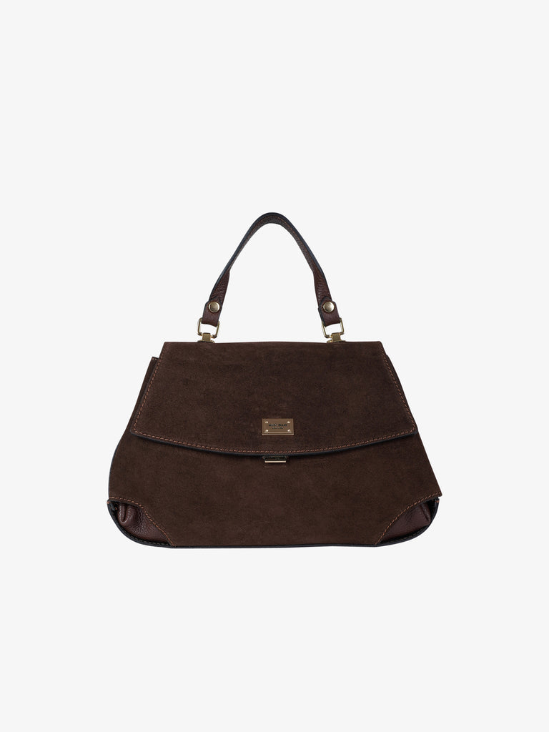 MARC ELLIS borsa a spalla donna deanna cm pelle marrone