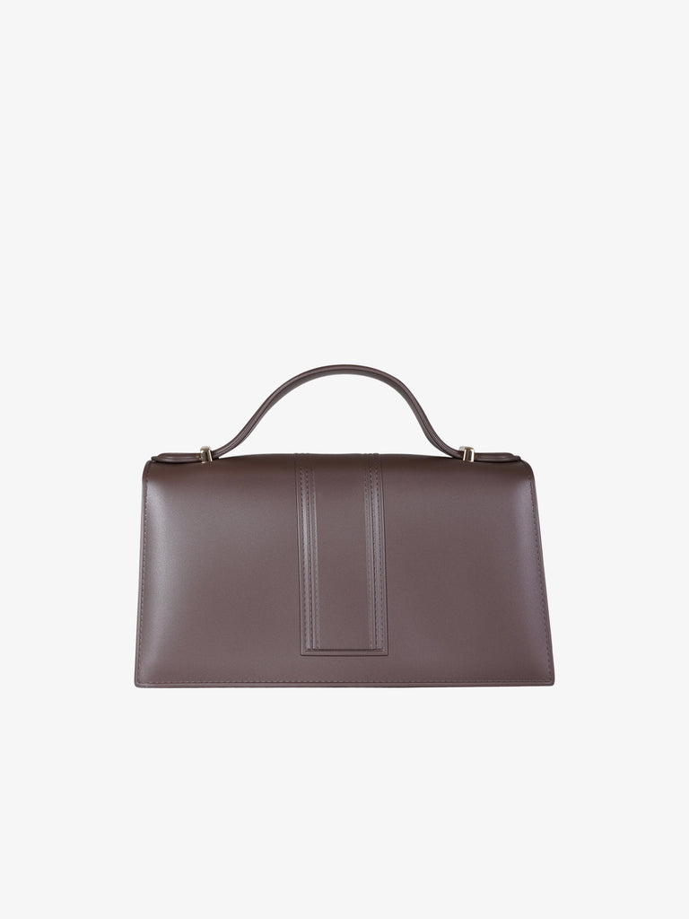 MARC ELLIS borsa a mano donna flat arrow m pvc marrone