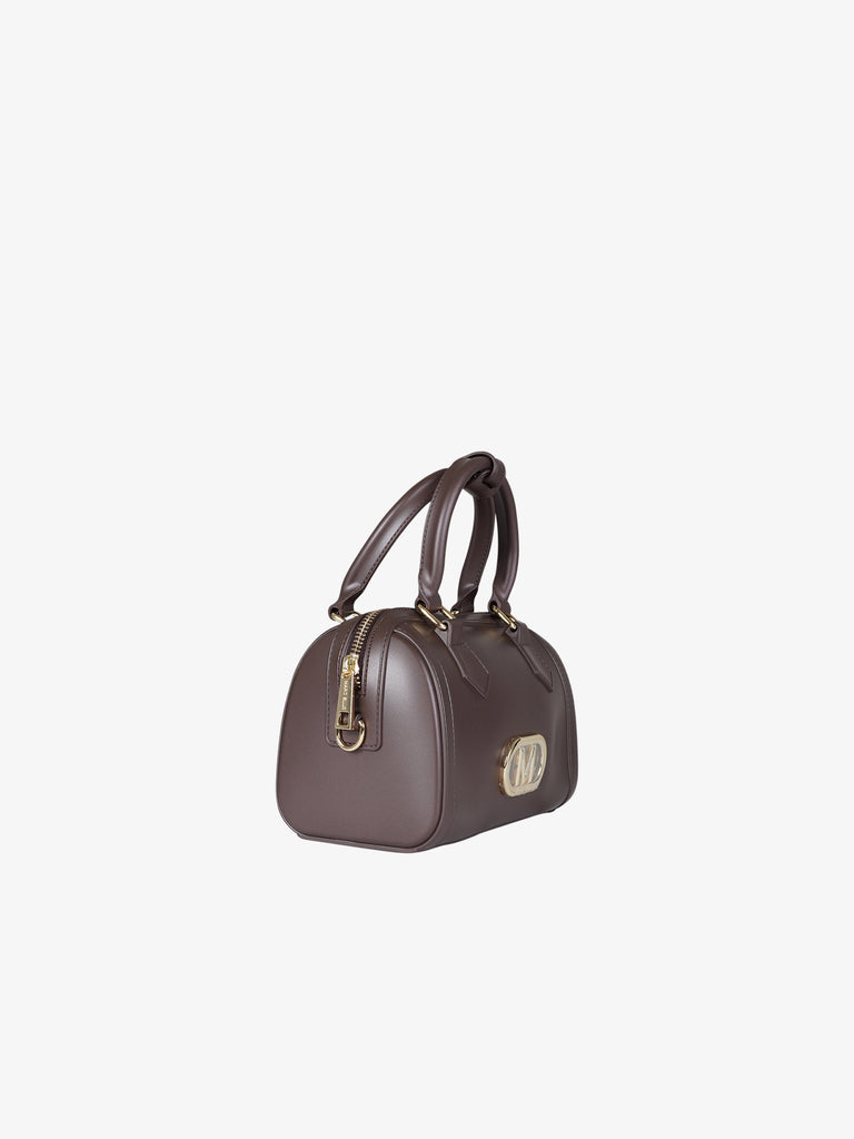 MARC ELLIS borsa a spalla donna flat estrella pvc marrone