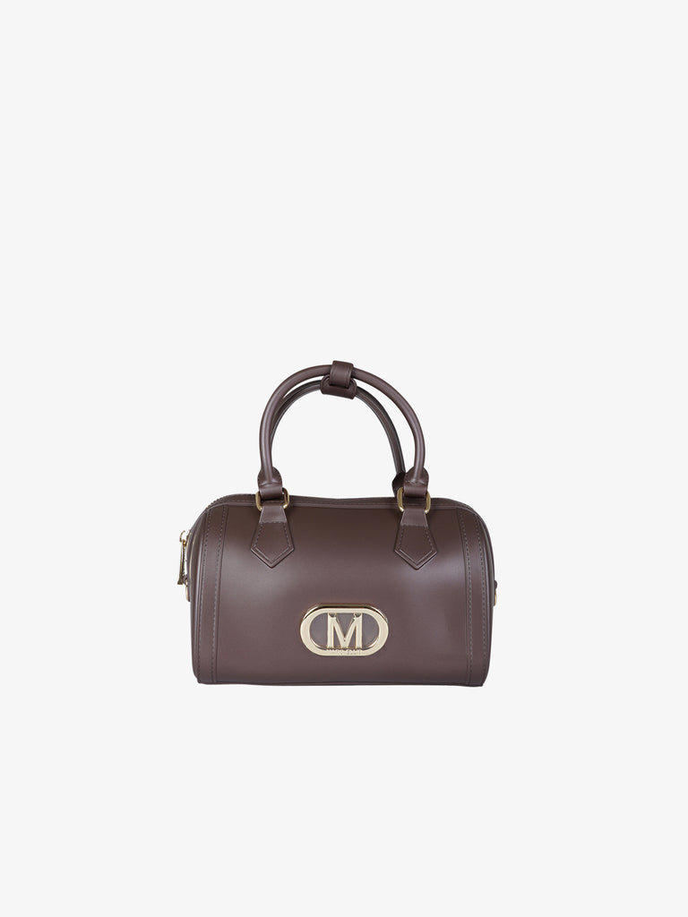 MARC ELLIS borsa a spalla donna flat estrella pvc marrone