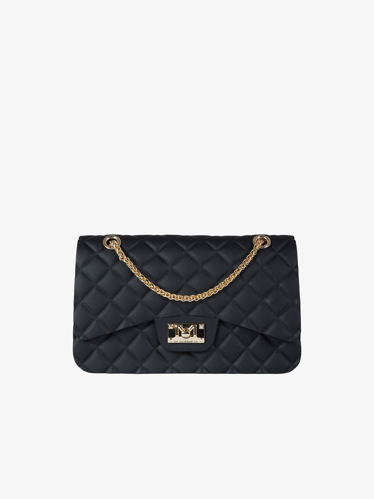 MARC ELLIS borsa a spalla donna flat falcon m pvc nero