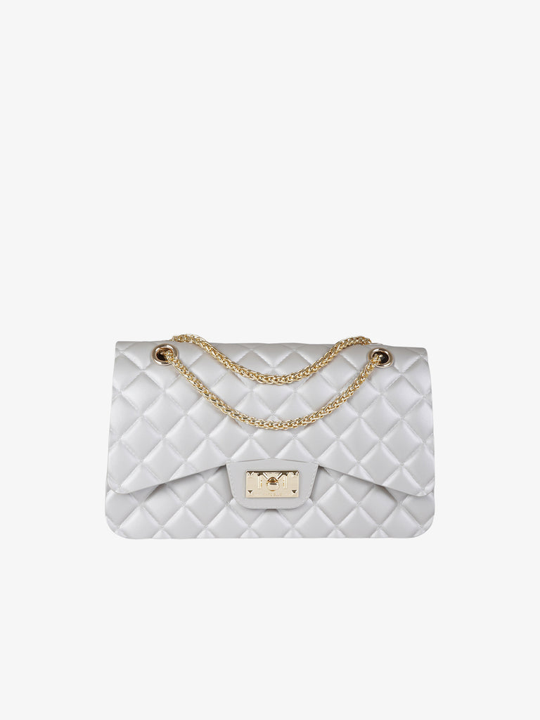 MARC ELLIS borsa a spalla donna flat falcon m pvc beige