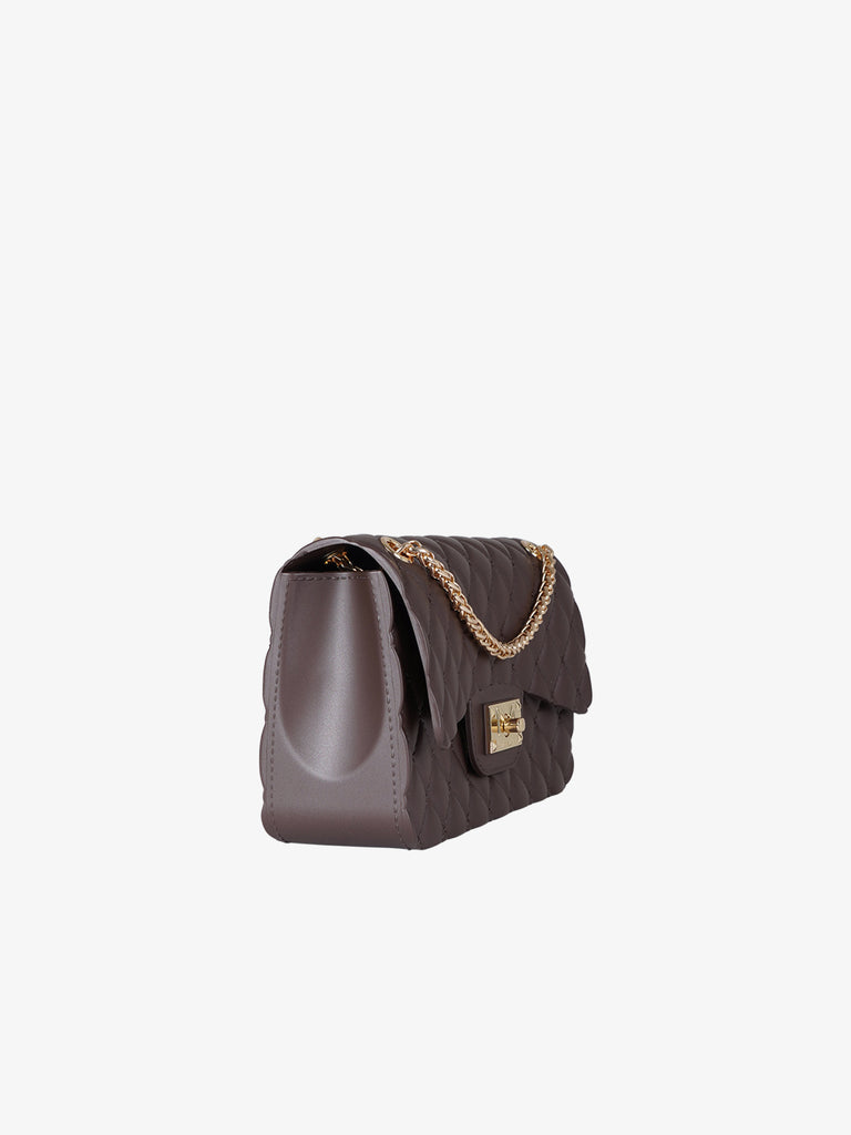 MARC ELLIS borsa a spalla donna flat falcon s pvc marrone