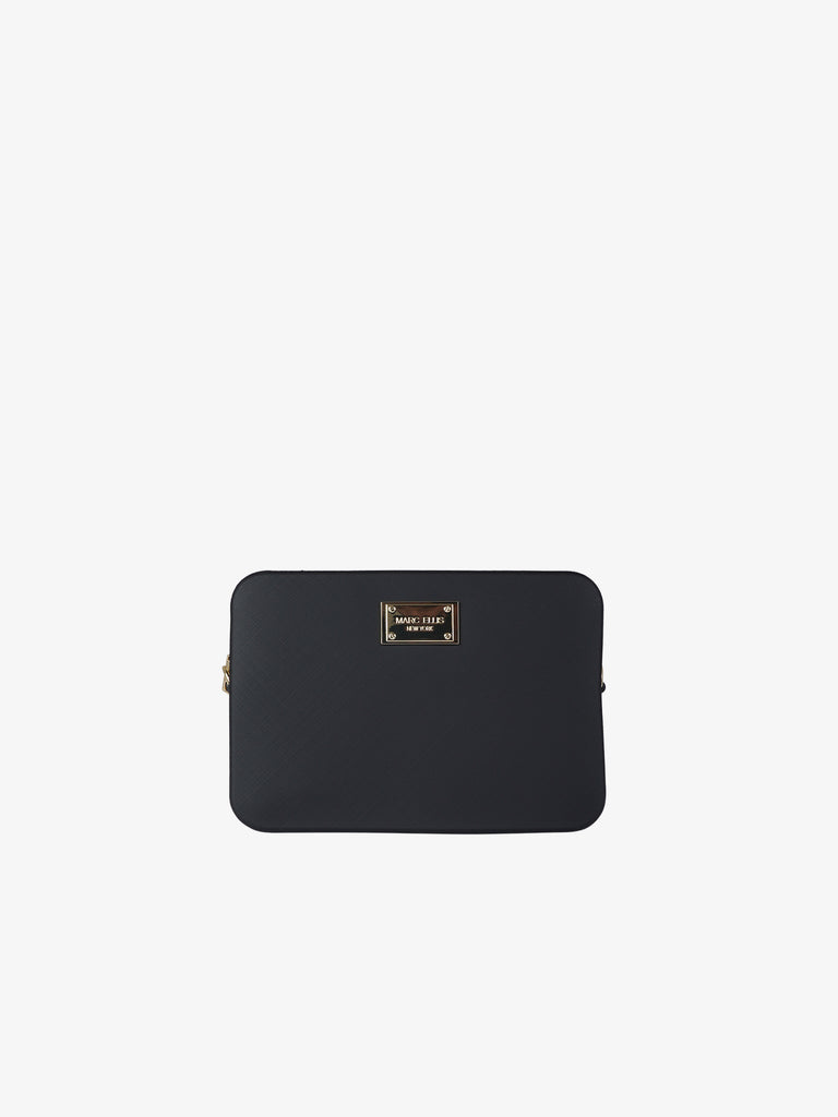 MARC ELLIS borsa a spalla donna flat flowe pvc nero