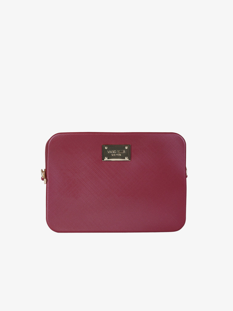 MARC ELLIS borsa a spalla donna flat flowe pvc rosso