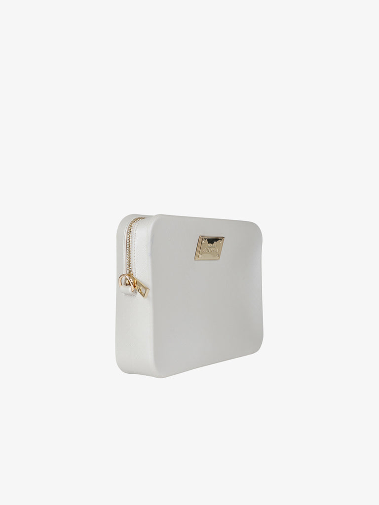 MARC ELLIS borsa a spalla donna flat flowe pvc beige