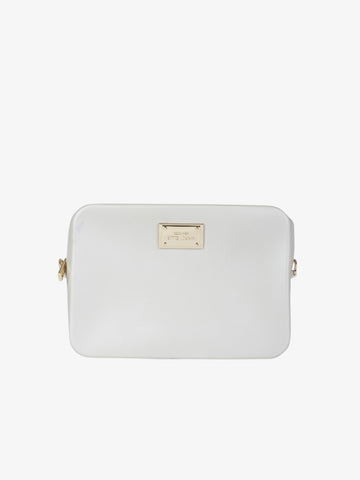 MARC ELLIS borsa a spalla donna flat flowe pvc beige
