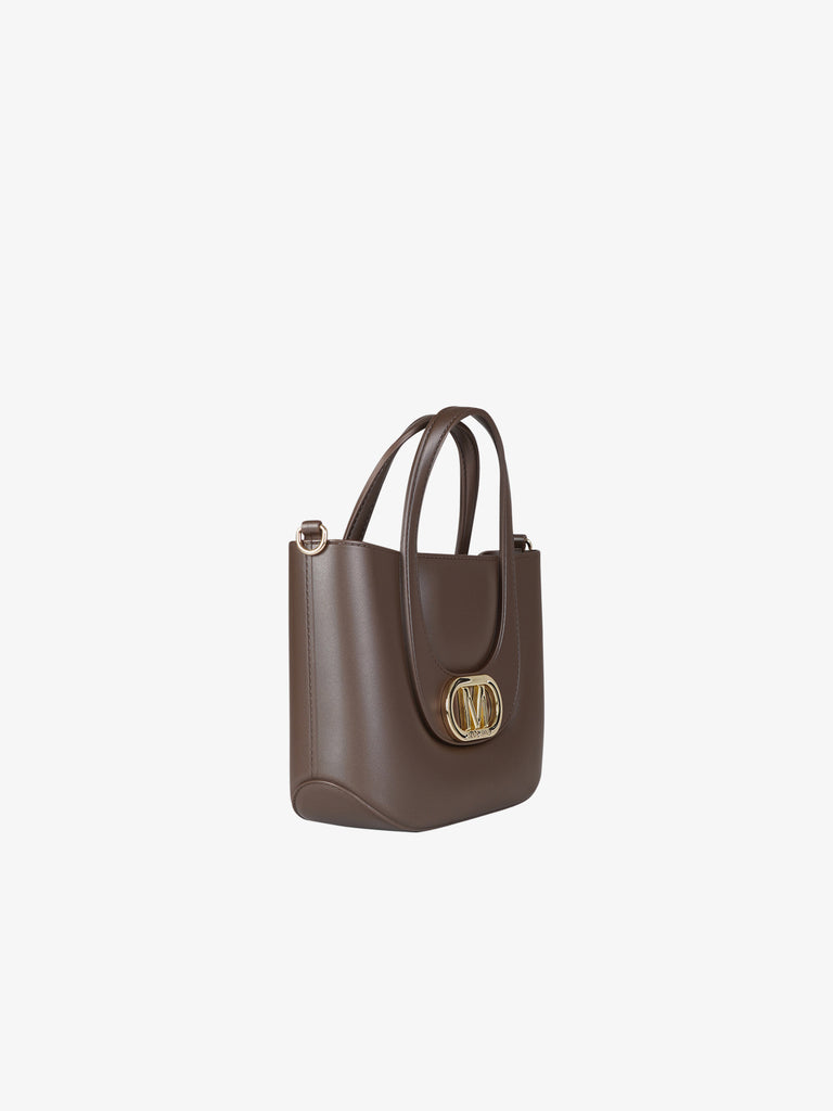 MARC ELLIS borsa a spalla donna flat galizia pvc marrone