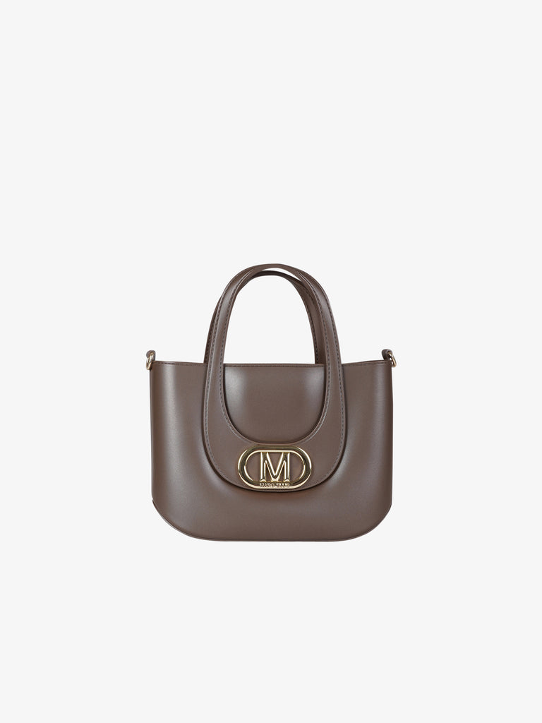 MARC ELLIS borsa a spalla donna flat galizia pvc marrone