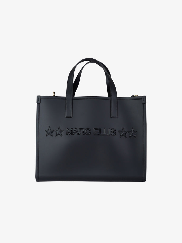 MARC ELLIS borsa a spalla donna flat go pvc nero