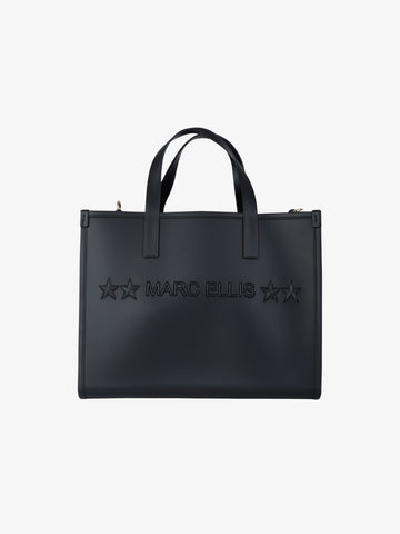 MARC ELLIS borsa a spalla donna flat go pvc nero