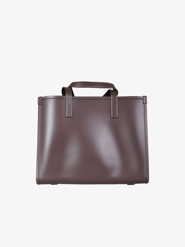 MARC ELLIS borsa a spalla donna flat go pvc marrone