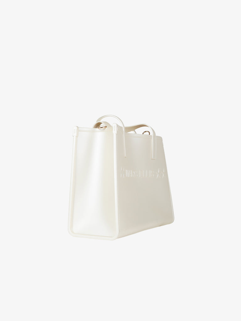 MARC ELLIS borsa a spalla donna flat go pvc panna
