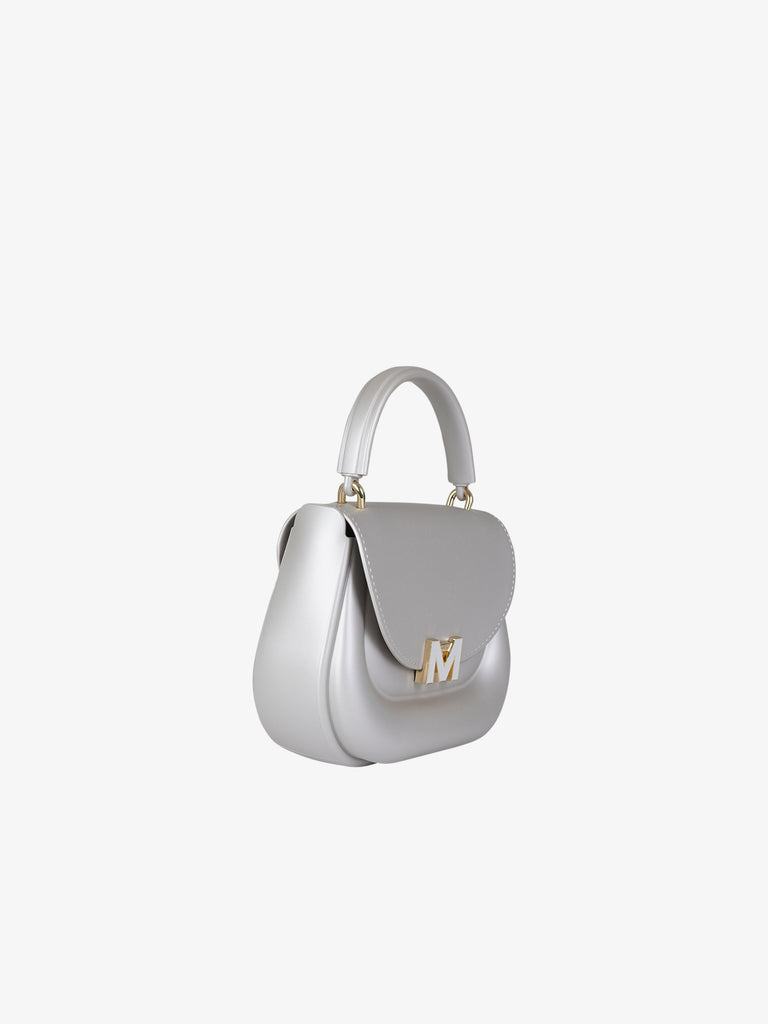 MARC ELLIS borsa a mano donna flat jelly pvc beige