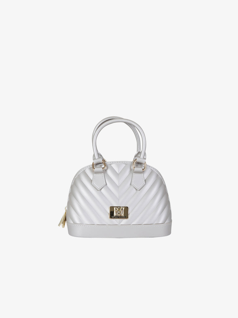 MARC ELLIS borsa a mano donna flat maya pvc beige