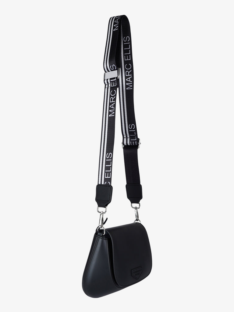 MARC ELLIS borsa a spalla donna flat swipe pvc nero