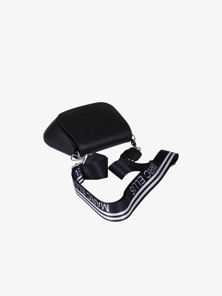 MARC ELLIS borsa a spalla donna flat swipe pvc nero