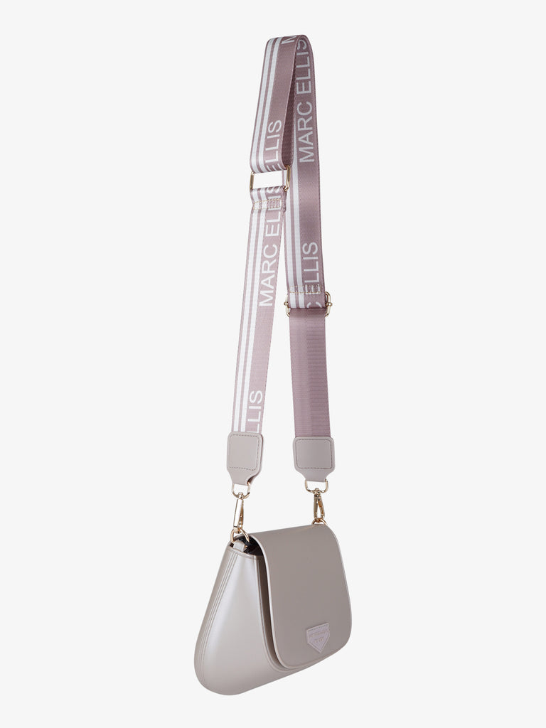 MARC ELLIS borsa a spalla donna flat swipe pvc grigio