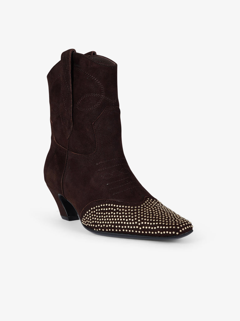 MARC ELLIS stivali donna pelle marrone